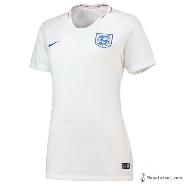 Camiseta Inglaterra Replica Primera Ropa Mujer 2018 Blanco